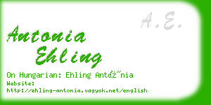 antonia ehling business card